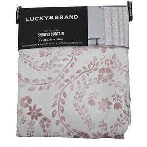 Lucky Brand Shower‎ Curtain Watercolor Meadow Flowers Clove Medallion 72" X 72"